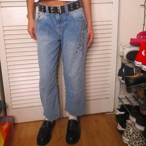 Girls Vintage 2000s Paris Blues Capris size 13 can also fit sizes 00, 0, XS